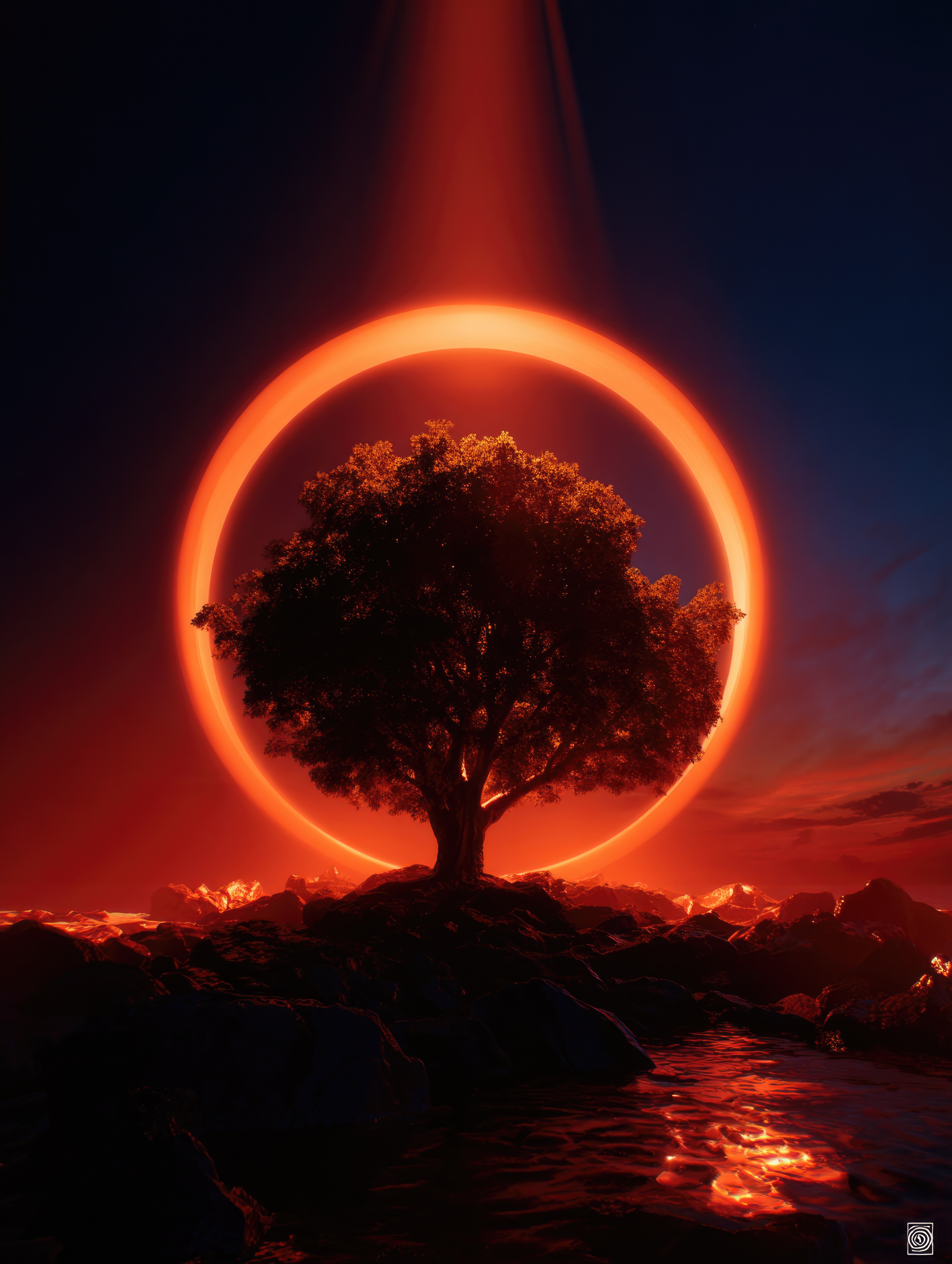 Mystical Tree Silhouette