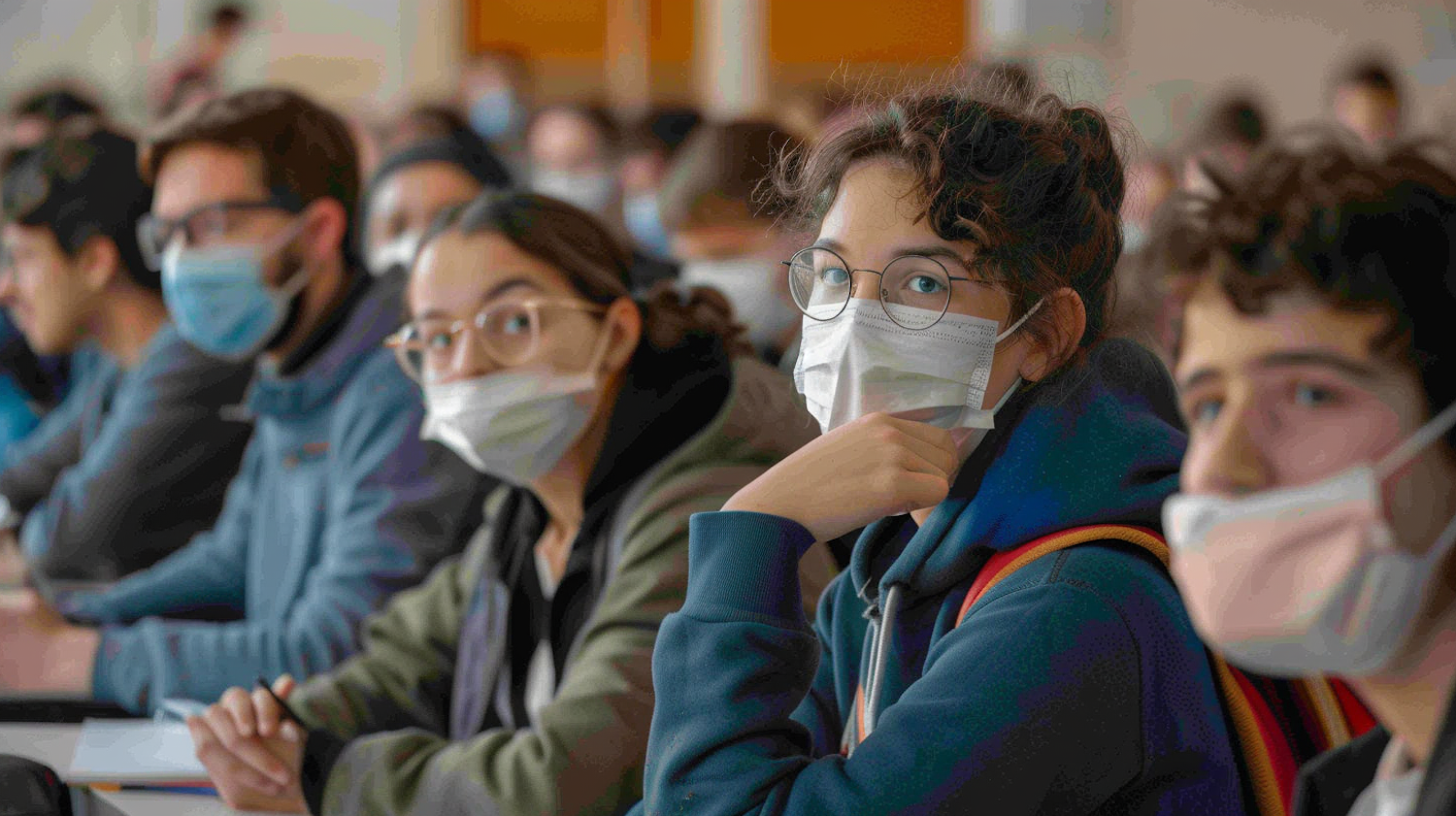 Students in a Classroom During a Pandemic