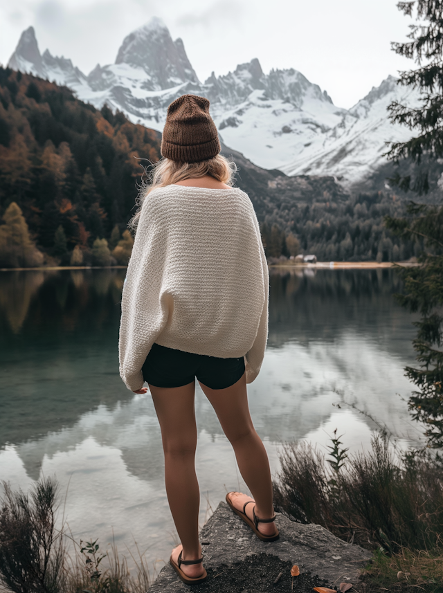 Serene Alpine Lake Vista