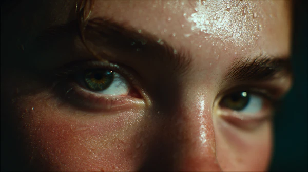 Close-Up of Intense Eyes