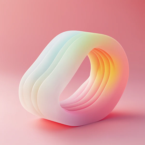Pastel Ribbon Design
