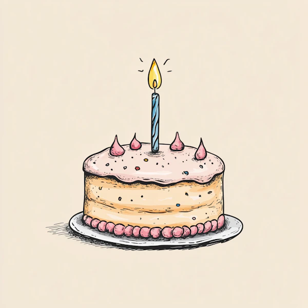 Whimsical Birthday Cake