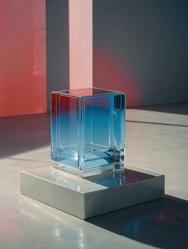 Gradient Glass Cube
