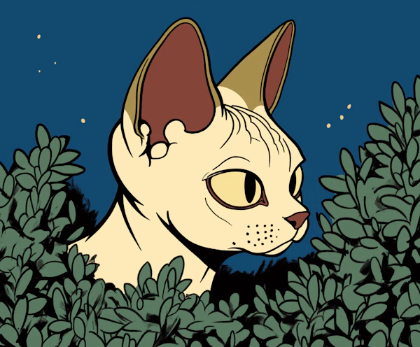 Stylized Cat Illustration