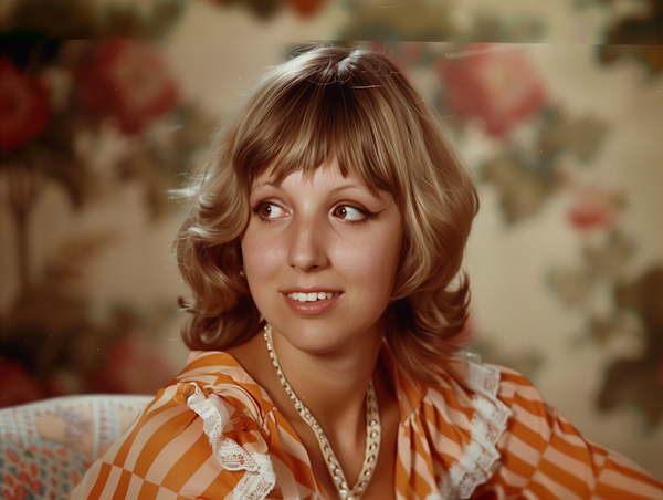 Dreamy Portrait of Young Woman