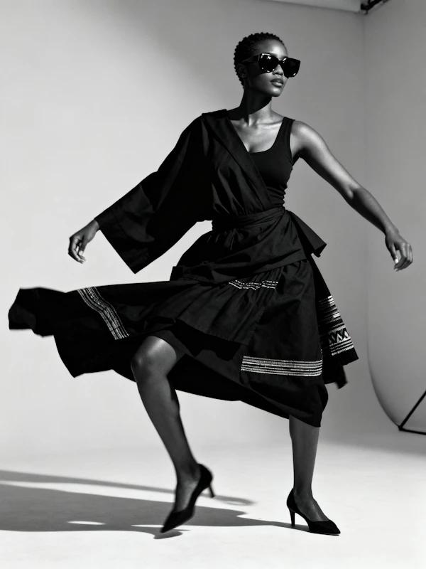 Elegant Monochrome Pose