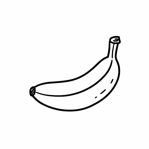 Minimalist Banana Art