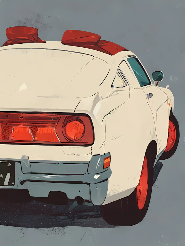Vintage Car Illustration