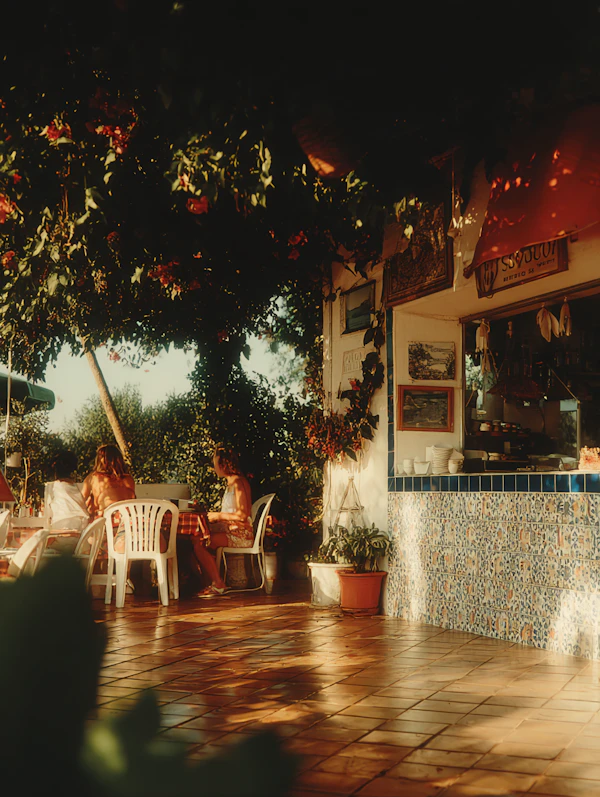 Cozy Outdoor Café Scene
