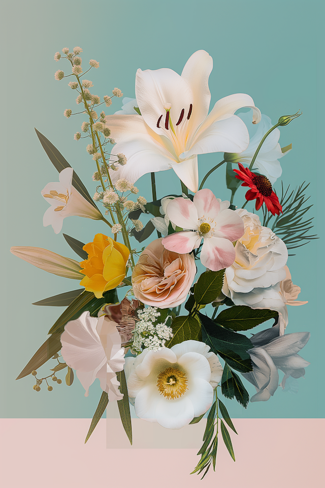 Artistic Floral Composition