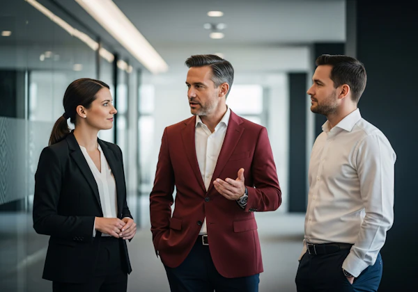 Office Discussion Scene
