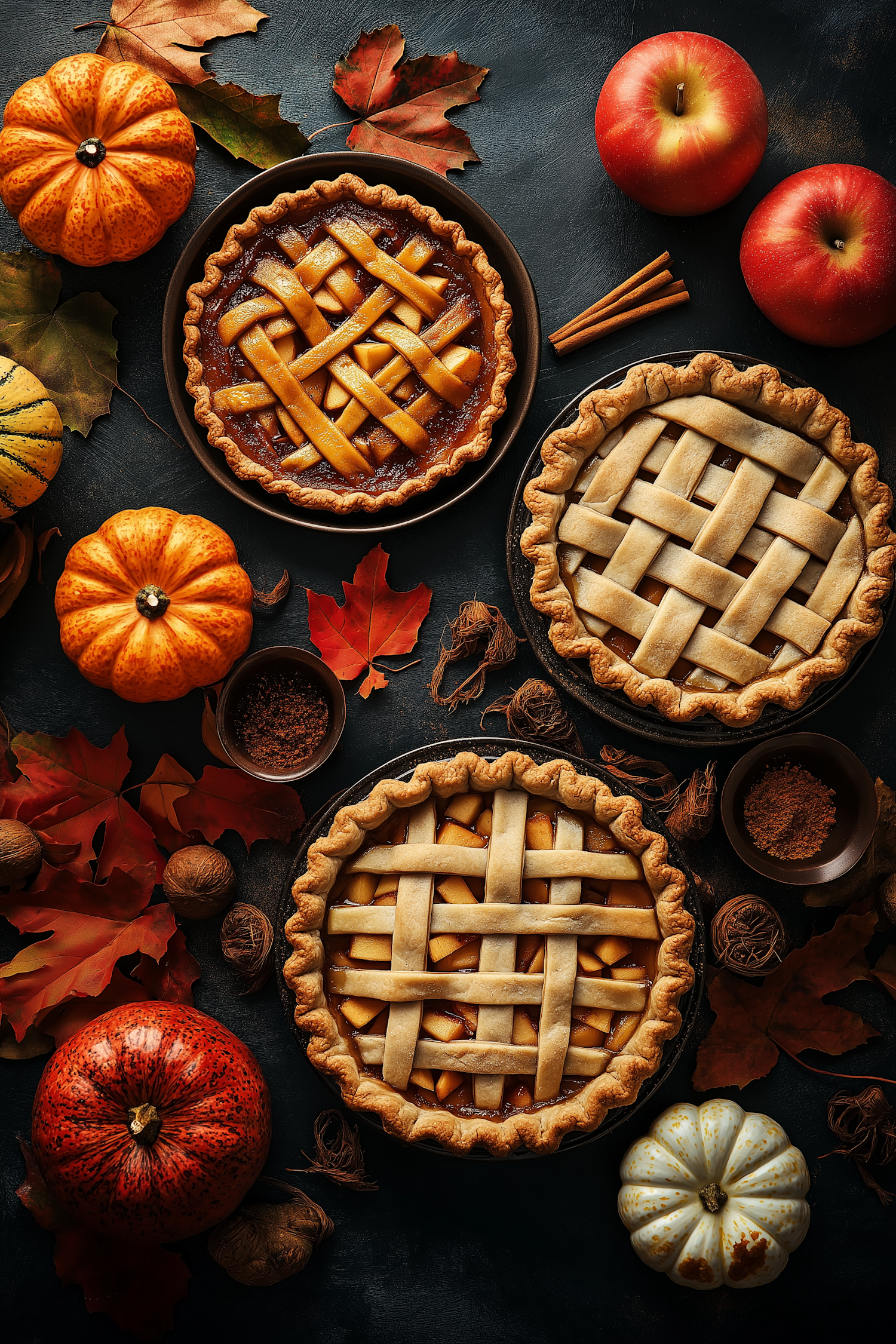 Autumn Lattice-Top Pies