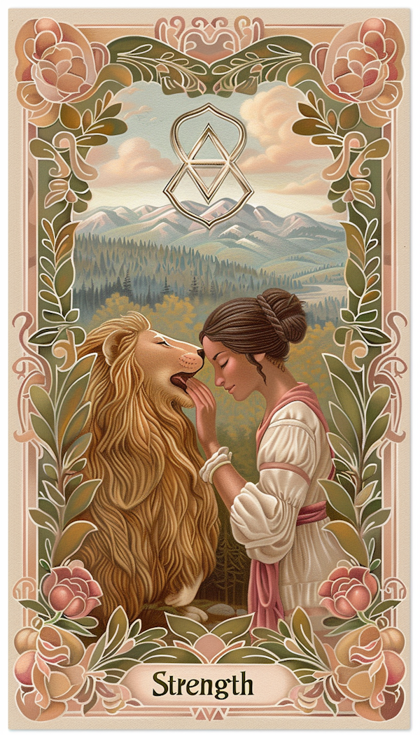 Strength - Woman and Lion