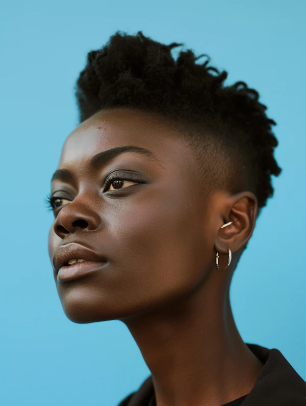 Contemplative Woman Portrait