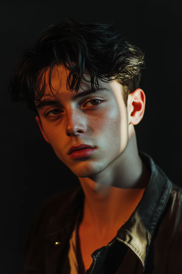 Contemplative Young Man