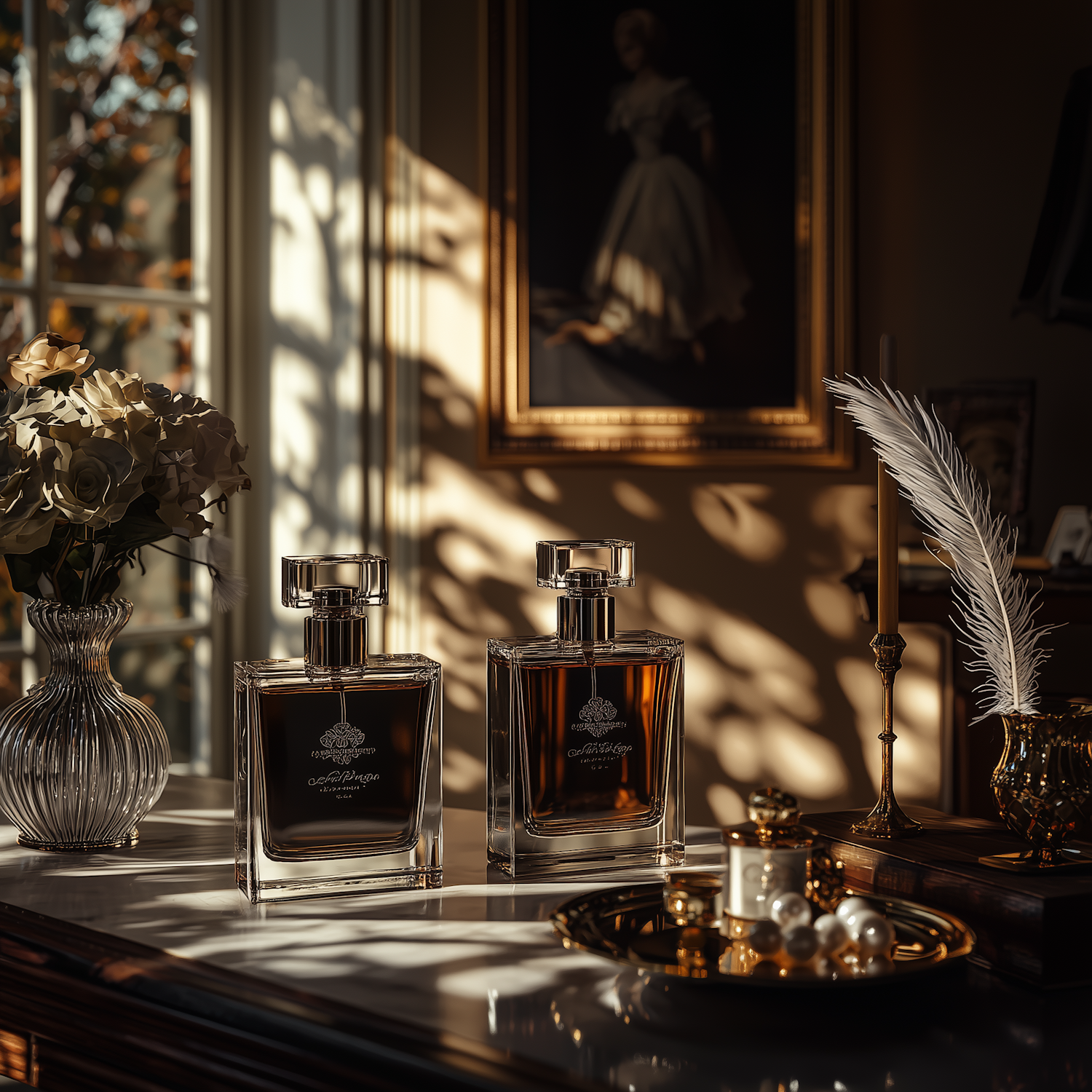 Elegant Perfume Display