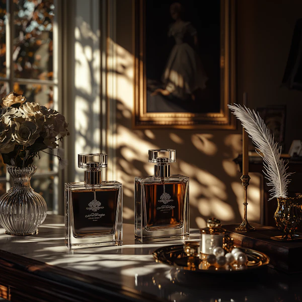 Elegant Perfume Display