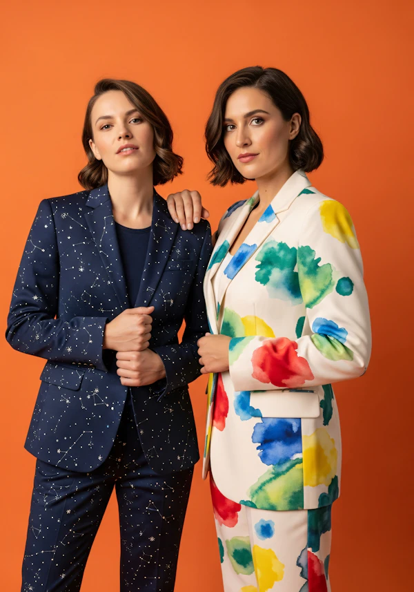 Stylish Duo Portrait