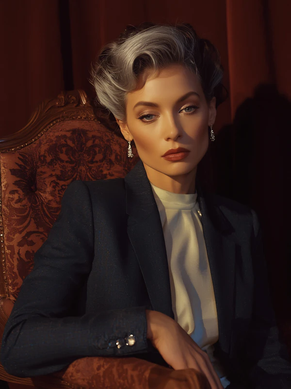 Elegant Seated Woman