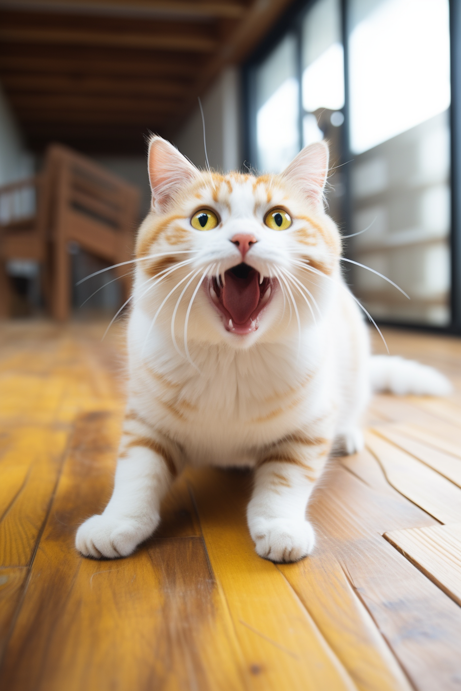 Surprised Tabby with Golden Gaze