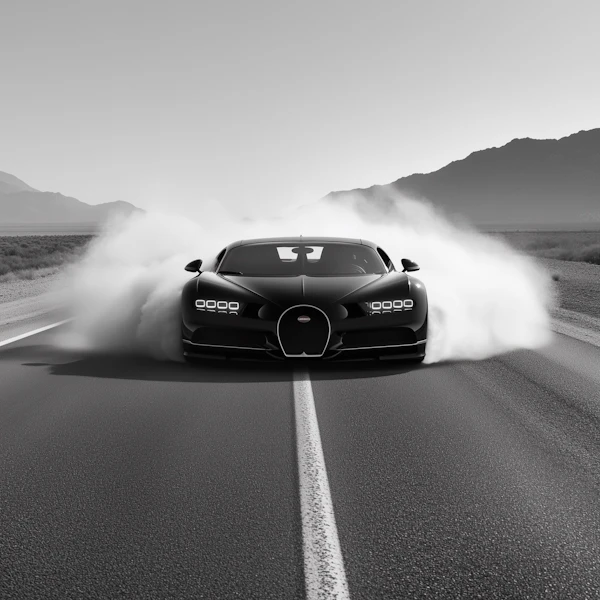 Bugatti Burnout Scene