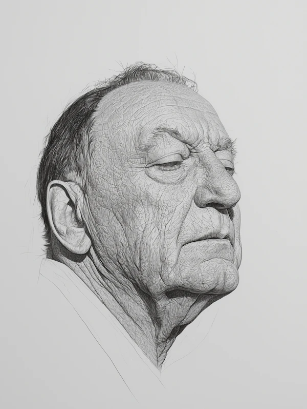 Elderly Man Sketch