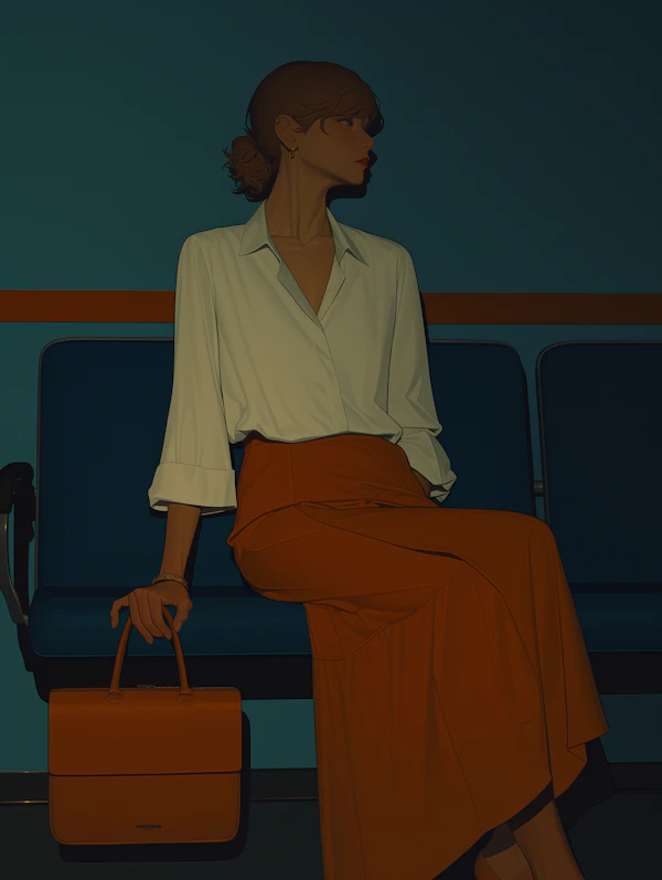 Stylized Woman Sitting