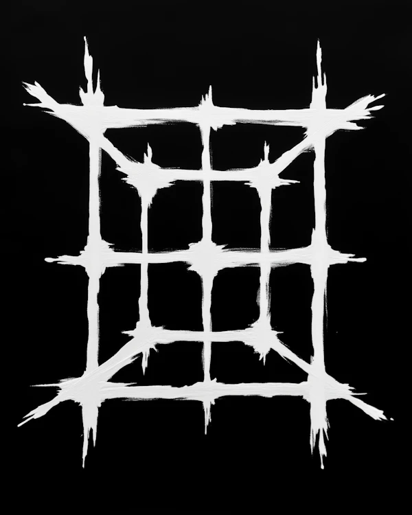 Abstract Grid Painting