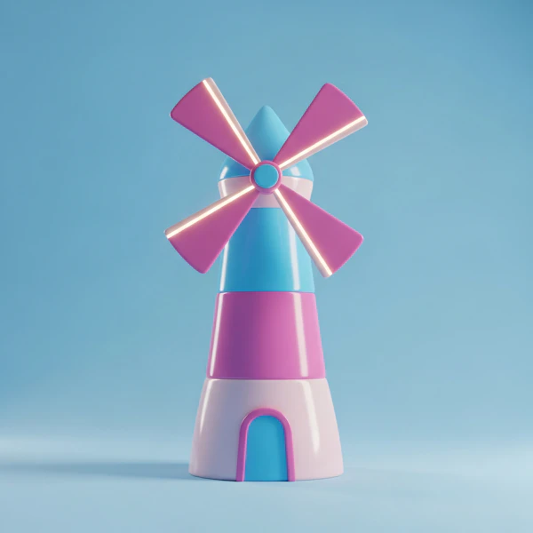 Whimsical Windmill Design
