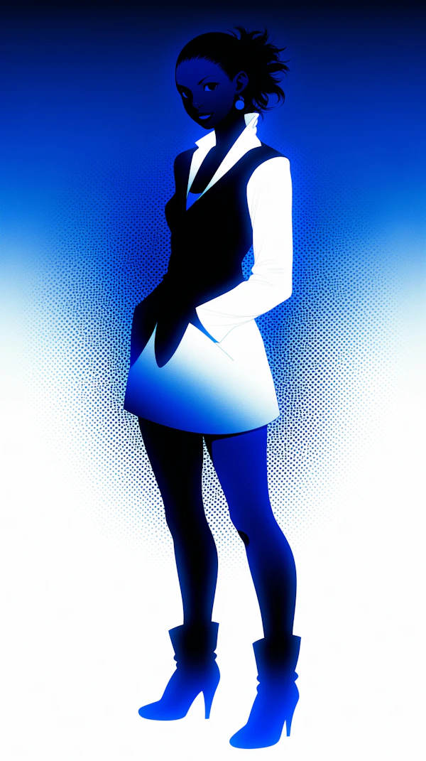 Stylized Woman Silhouette