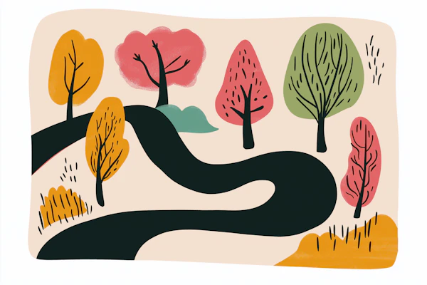 Whimsical Path Landscape