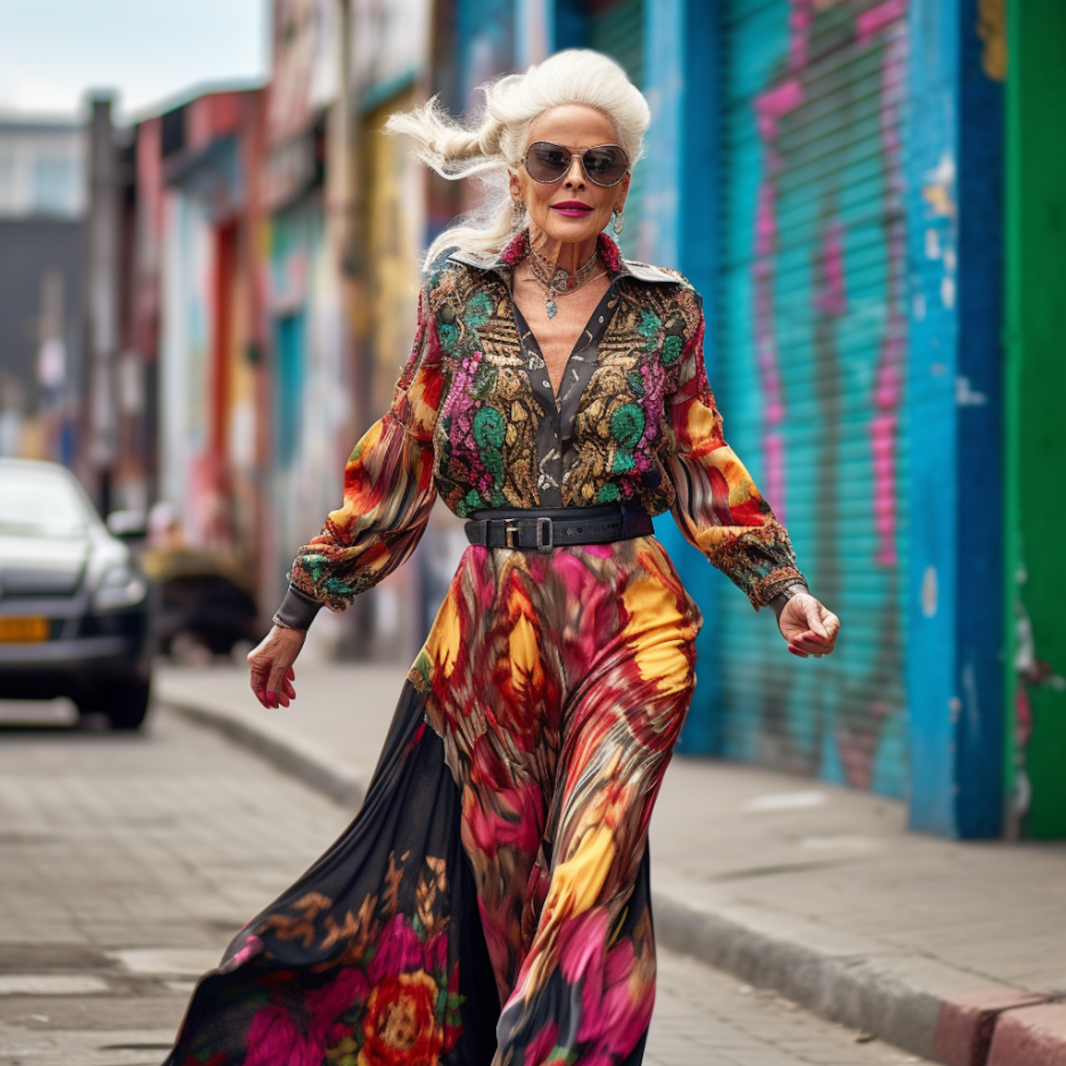 Vibrant Matriarch of Style