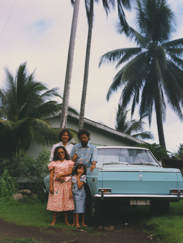 Vintage Family Bliss in Blue