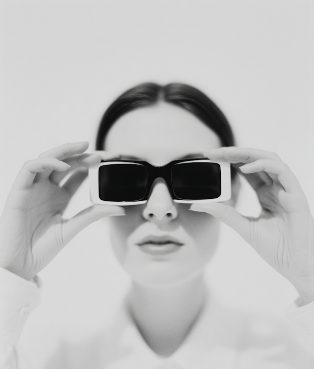 Monochrome Sunglasses Portrait