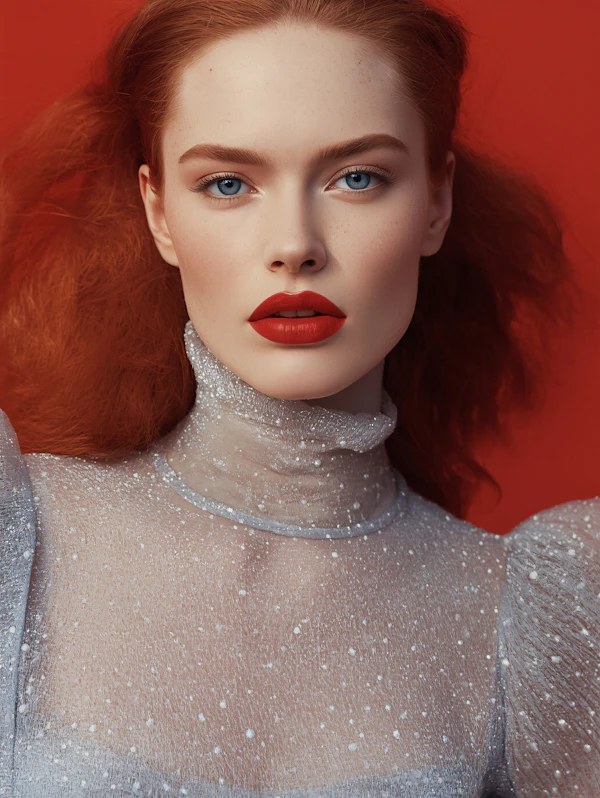 Elegant Red-Haired Portrait