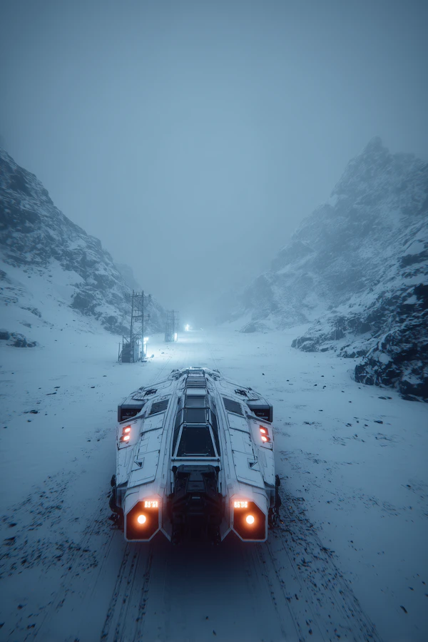 Futuristic Snow Vehicle