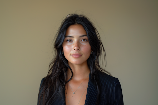 Serene Portrait of Young Woman