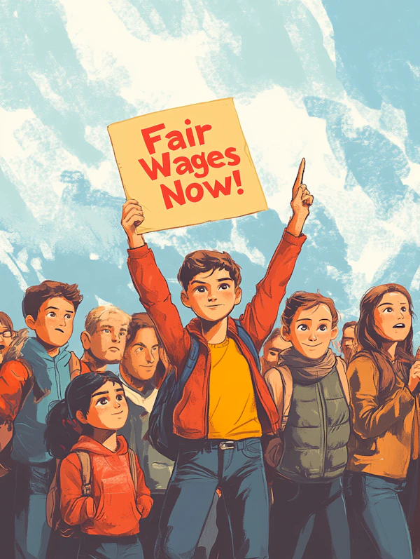Protest For Fair Wages