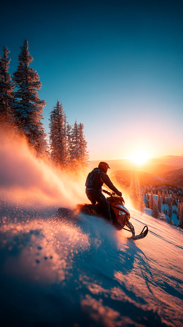 Snowmobile Sunset Ride