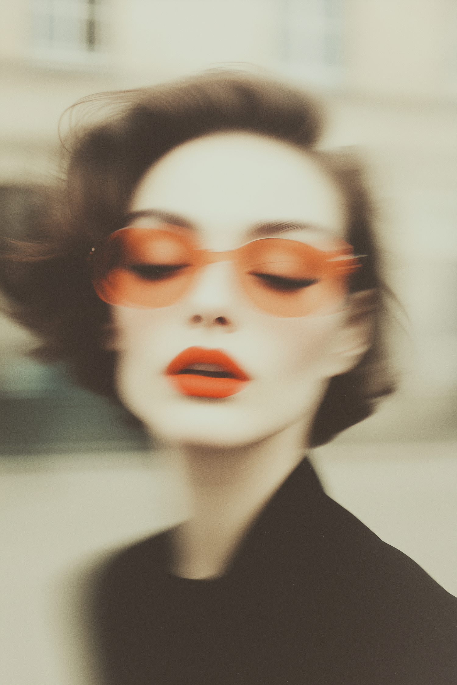 Dreamy Portrait with Orange Sunglasses