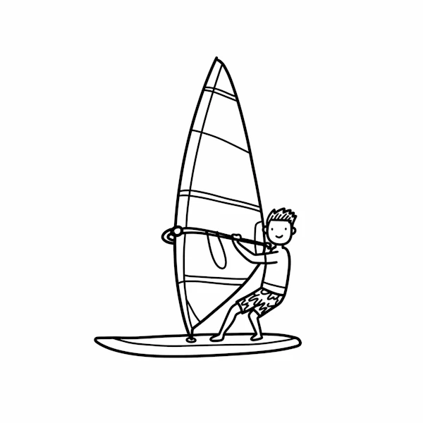 Windsurfing Sketch