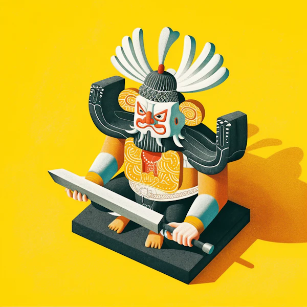 Warrior Deity Illustration