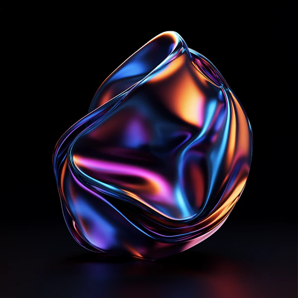 Abstract Metallic Fluid