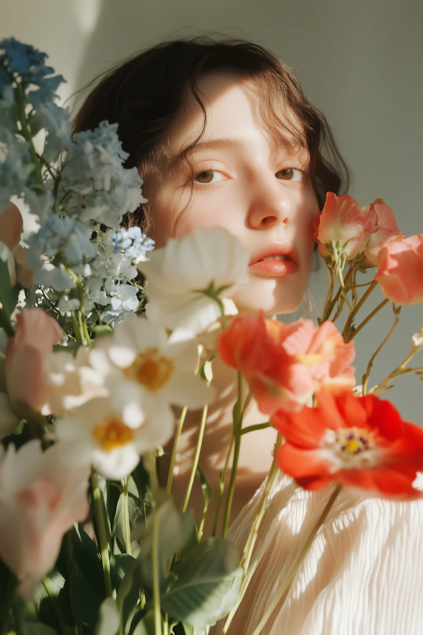 Woman with Flowers