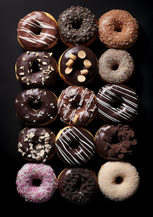 Decadent Delights: A Symphony of Artisanal Donuts