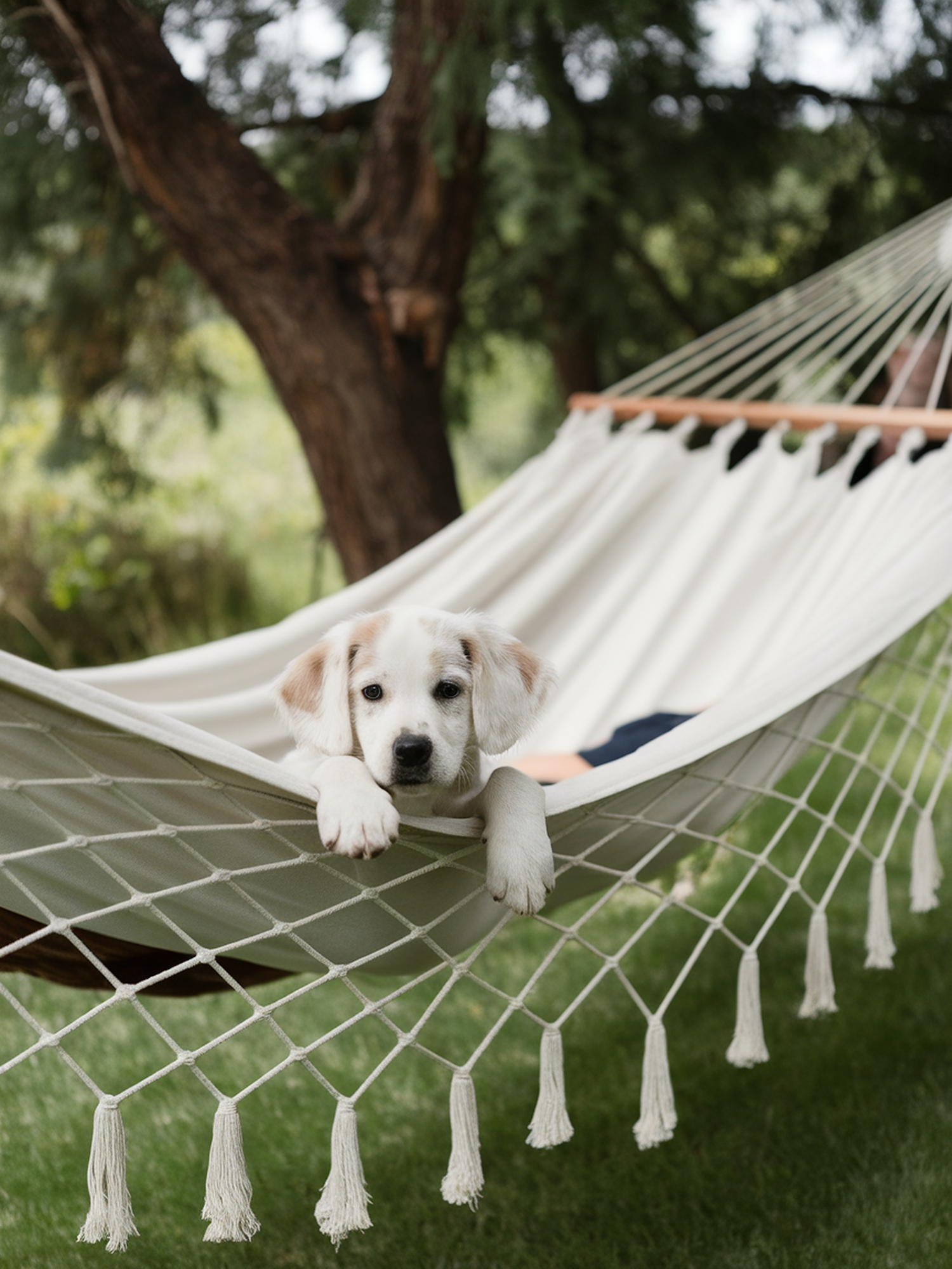 Puppy in Hammock