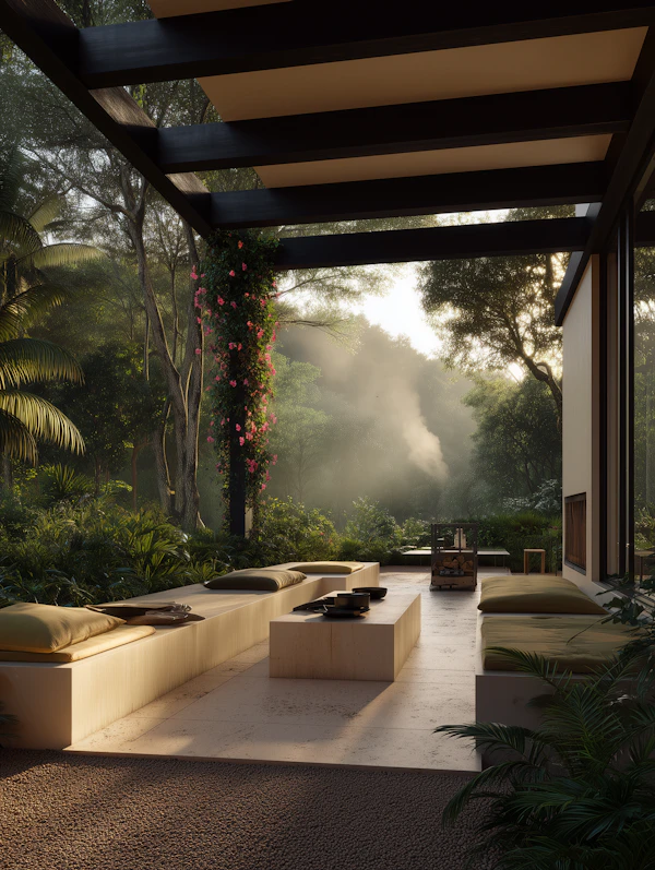 Serene Outdoor Seating