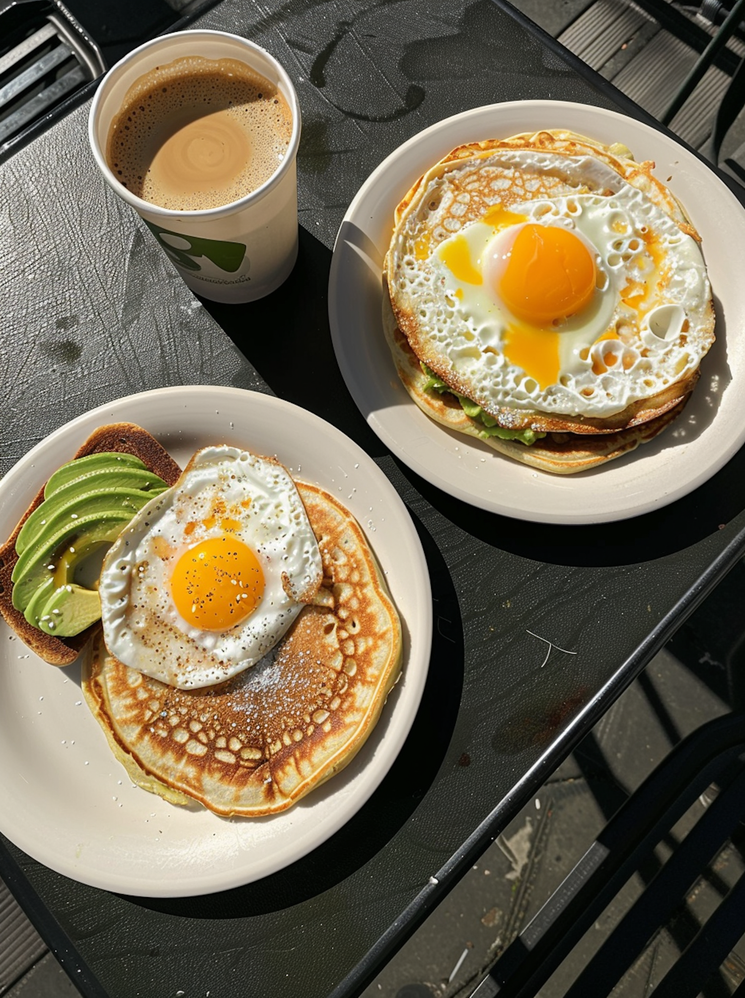 Sunny Outdoor Breakfast