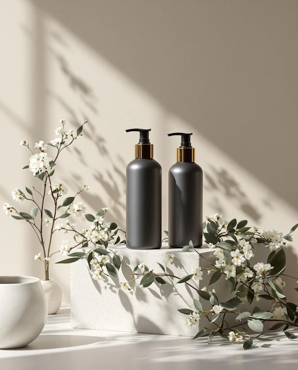 Minimalist Skincare Display