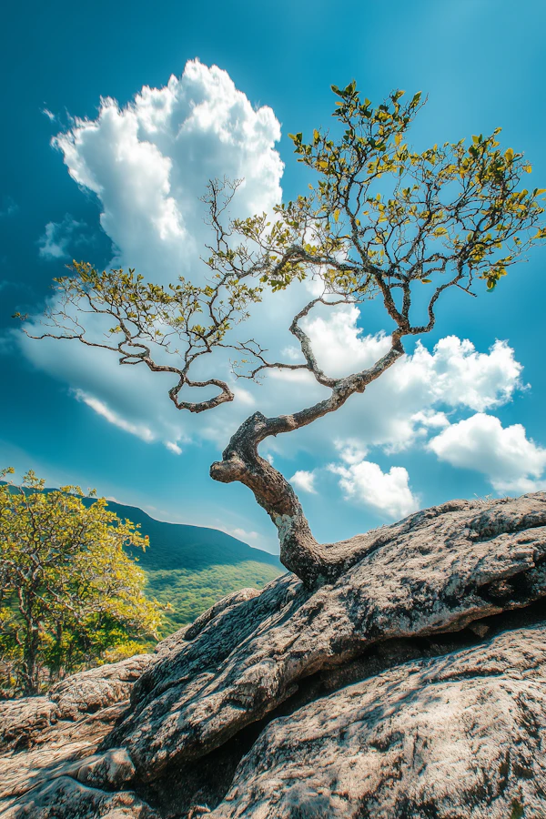 Resilient Tree Against Blue Sky